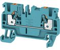Terminal Block, Clamp, 2 Poles, 800V, 24A, 2.5mm², Blue, Pack of 100 pieces